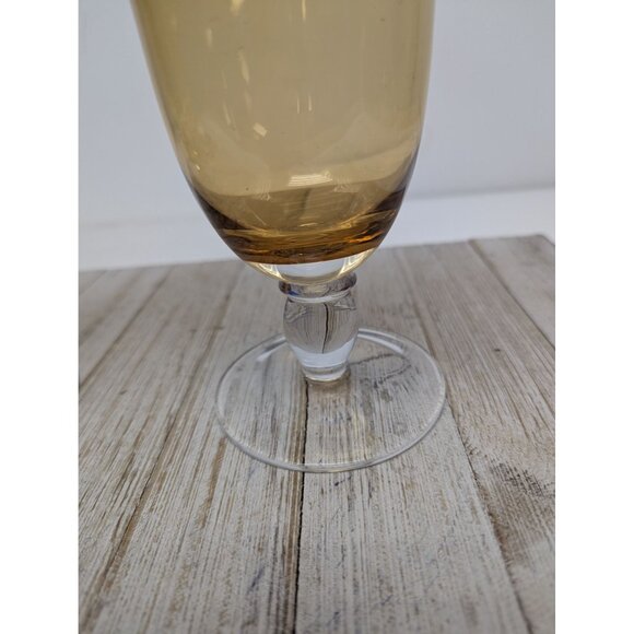 Southern Living Arlington Amber 16 oz. Iced Tea Water Glasses Set of 2 - Picture 2 of 9